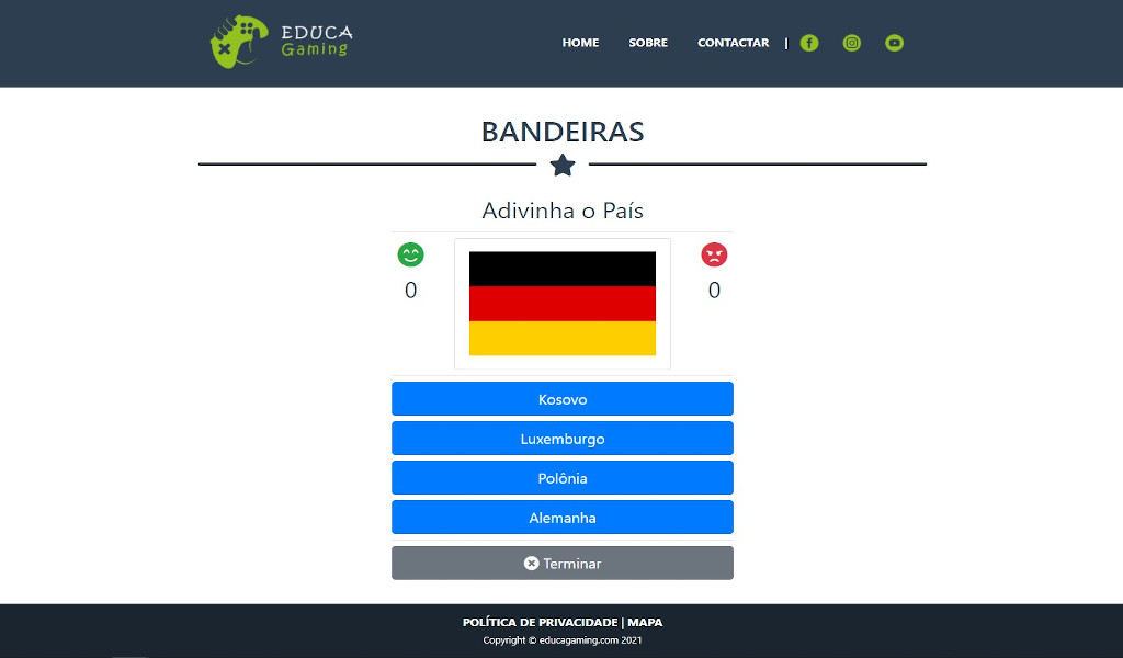 Bandeiras - Jogo Educativo Geografia