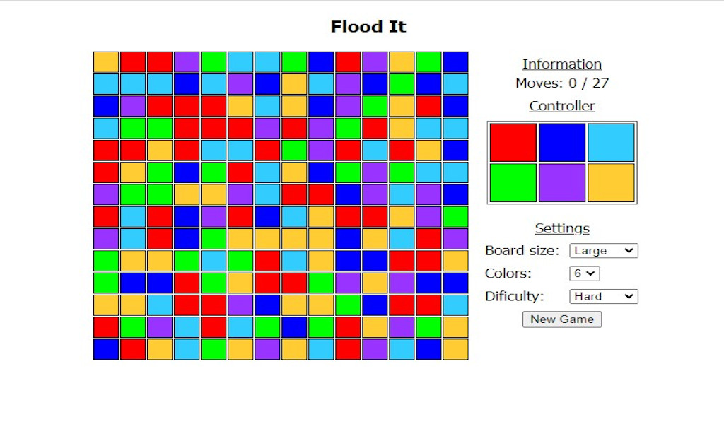 FloodIt - jogo de puzzle