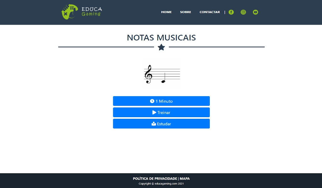 Testei um site de jogos de música I Aprenda partitura jogando todos os dias  