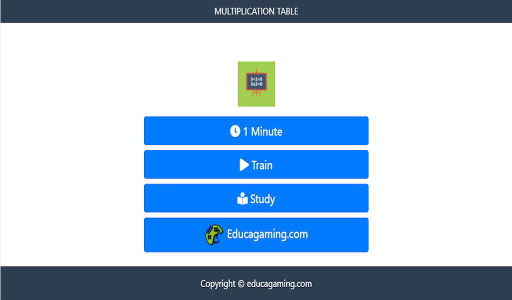 Math Tables - Educational Game