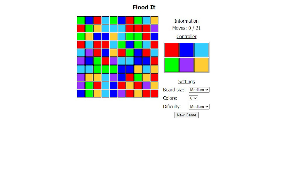 FloodIt - jogo de puzzle